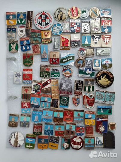 Значки города, Плес, Кострома, Иваново, гербы