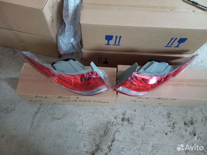 Kia rio 3 рестайлинг седан задний левый фонарь