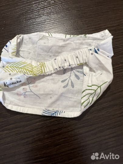 Панамка и косынка для девочки размер 44