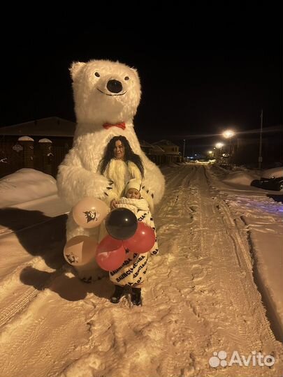 Надувной костюм медведя