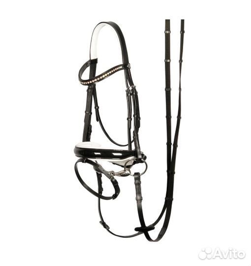 Уздечка со стразами full