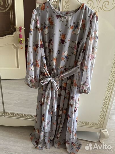 Платье charming р. 46, шифон, Турция, новое