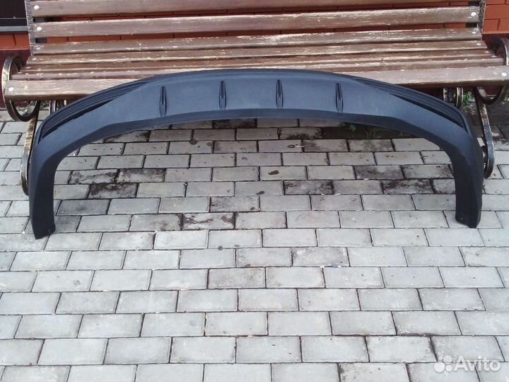 Спойлер губа заднего бампера Солярис 2020г