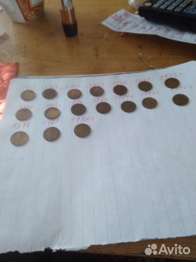 Монеты СССР 1 копейка