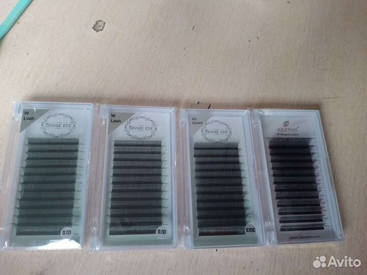 Ресницы для наращивания, готовые пучки