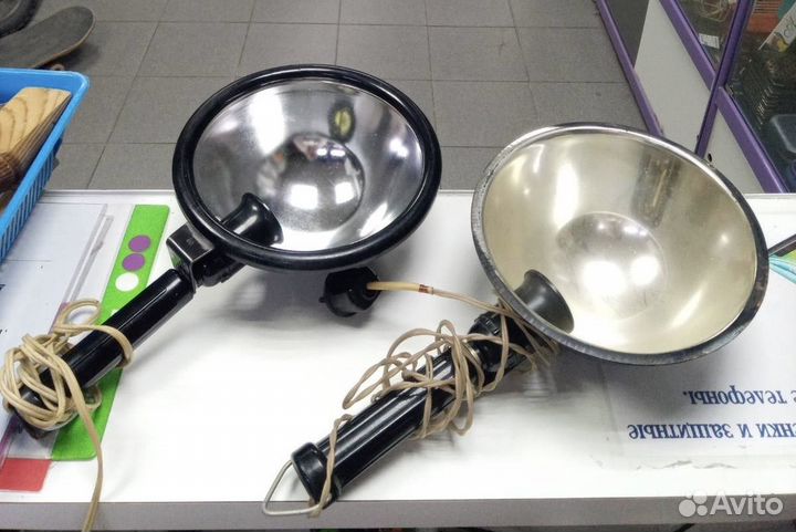 Синяя лампа для прогревания