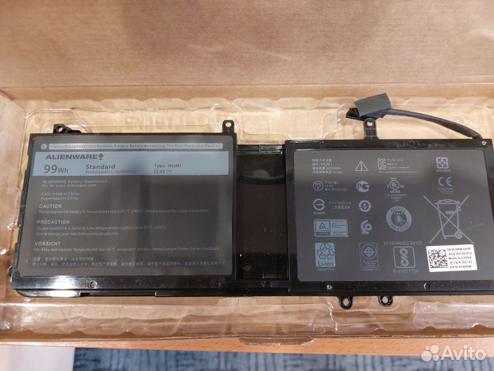 Аккумулятор для ноутбука dell Alienware 99Wh