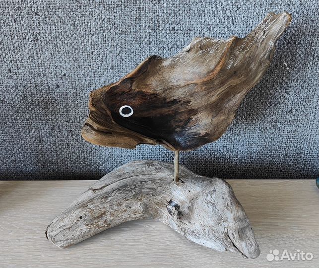 Панно, рыбки дрифтвуд