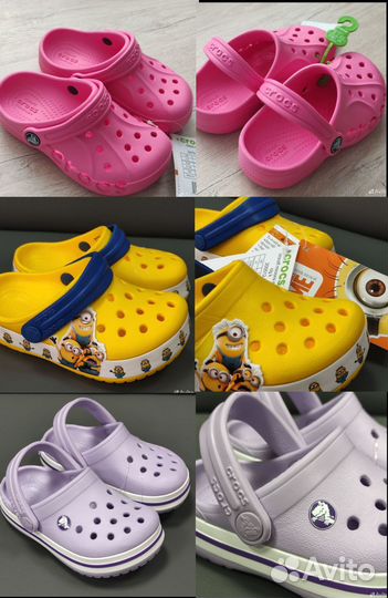 Crocs сабо новые оригинальные детские р. 21-27