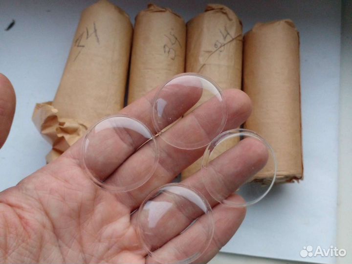 Часы ссср.стекла 34мм новые