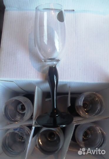 Набор из 6 рюмок 65 мл под ликер Domenica. Богемия