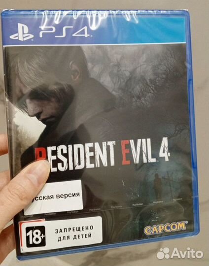 Новый диск - игра на PS4 Resident Evil 4 remake