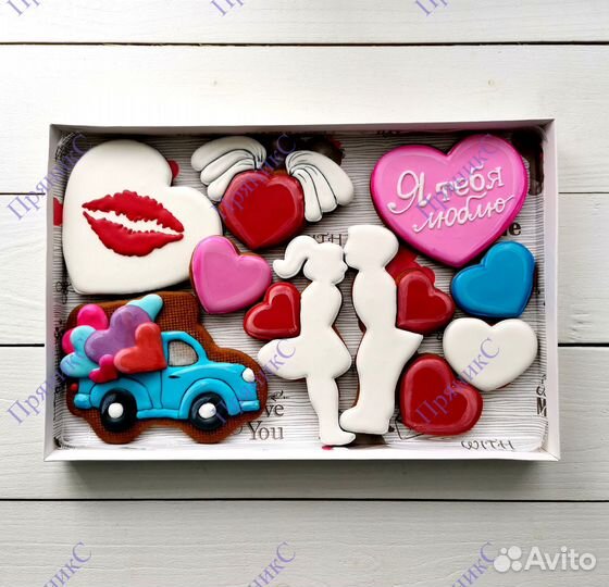 Имбирные пряники под заказ. Для влюблённых. прянис