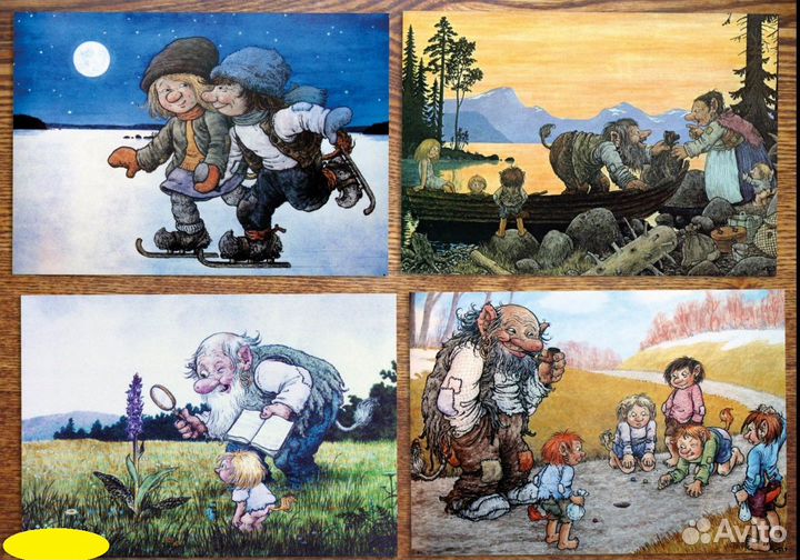 Набор открыток Тролли-4