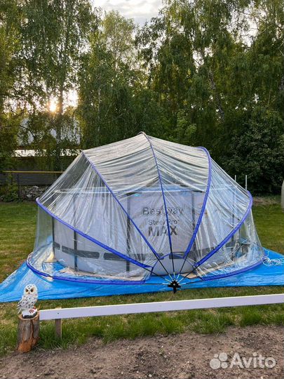 Тент для бассейна купольный