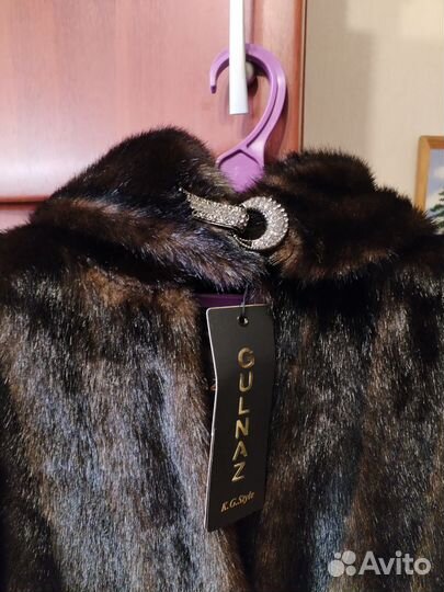 Шуба искусственная под норку