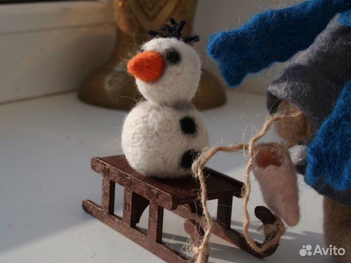 Валянная игрушка. Ёжик. Шерсть