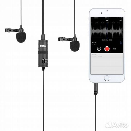 Стерео микрофон boya BY-M1DM для смартфонов, камер