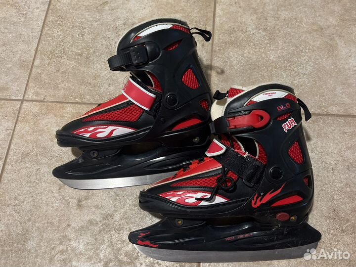 Коньки детские раздвижные 31 36 с сумкой