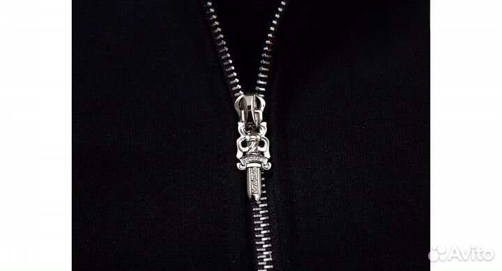 Зип худи chrome hearts с принтом язык