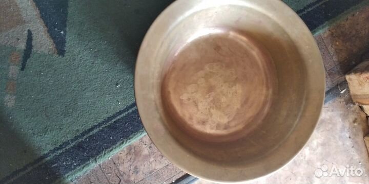 Латунный таз. самовар