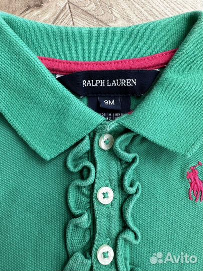 Футболка поло детская Ralph Lauren 9мес