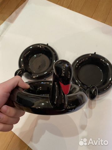 Пепельница черный лебедь