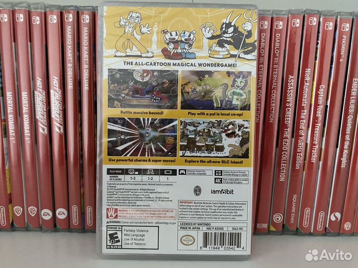 Cuphead (Nintendo Switch, Новый Картридж)