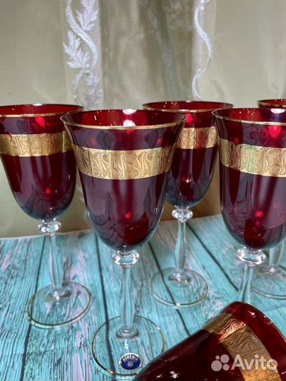 Бокалы для вина bohemia 5+1 шт