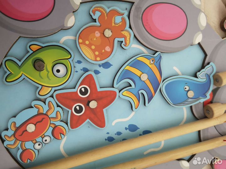 Рыбалка с удочками на магнитах