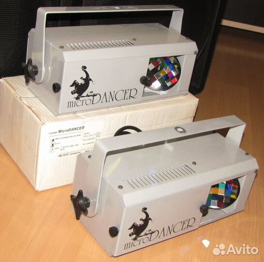 Светомузыка Microdancer 2шт Полицвет Gobo Mic Pro