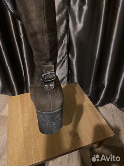 Сапоги женские натуральная замша