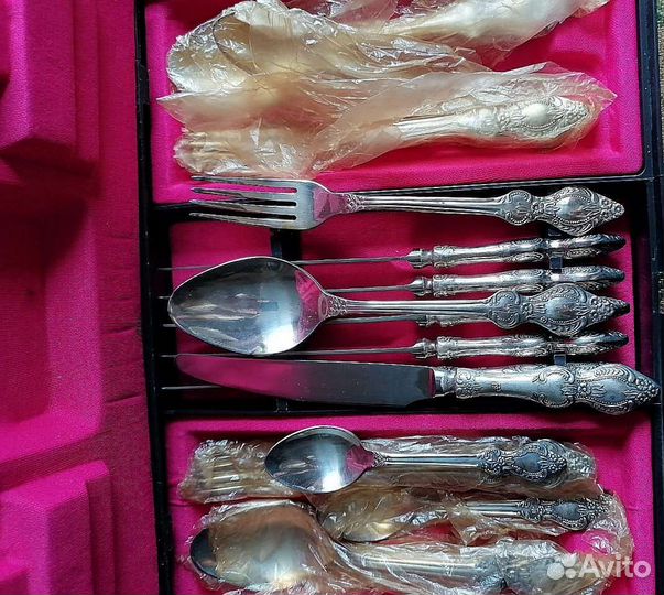 Столовый мельхиоровый набор