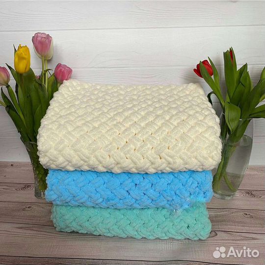 Плед из Ализе Пуффи