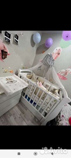 Детская кровать с матрасом