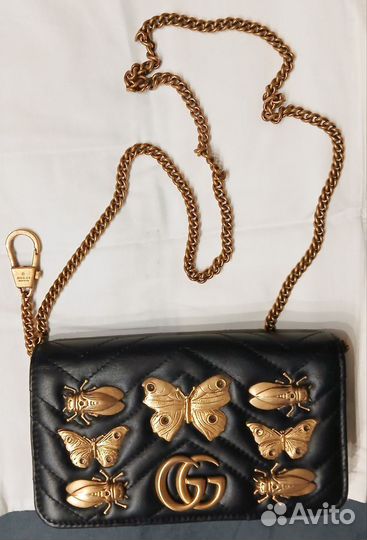 Вечерняя сумка клатч Gucci GG marmont bug