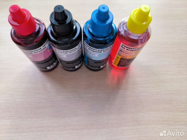 Чернила для принтера canon, новые, 4цвета100 мл