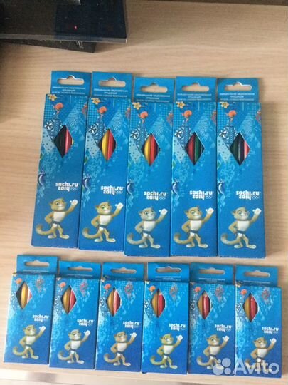 Сочи 2014 цветные карандаши 11 пачек