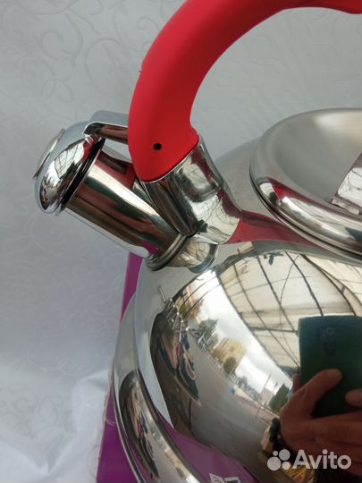 Чайник 3 литра из нержавеющей стали новый