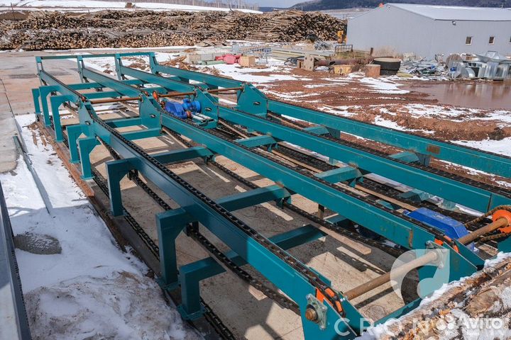 Линия сортировки бревна с Раскряжевкой 4 кармана