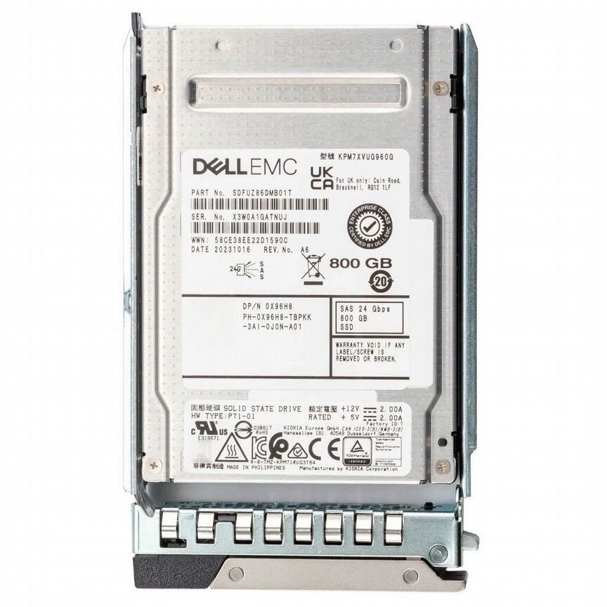 [345-BCWI] Жесткий Диск Dell 800gb Sas 2,5" Ssd 345-Bcwi