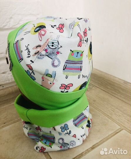 Новые Осенние шапки со снудом для мал 6-12 мес