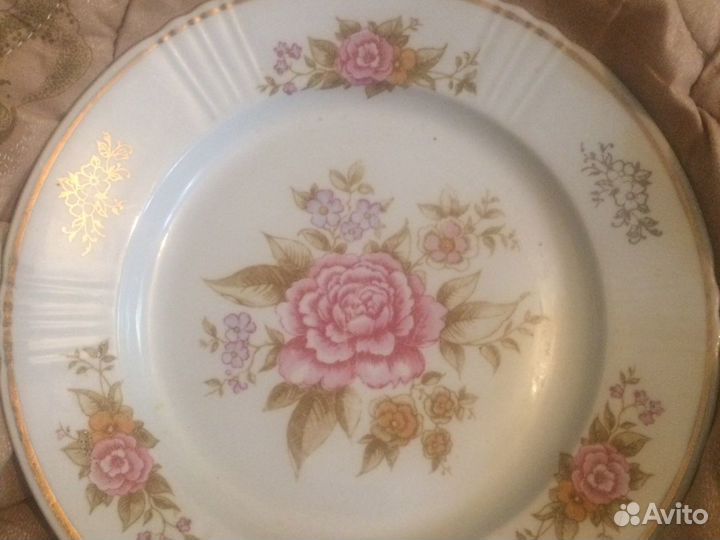 Тарелки Блюда позолота СССР