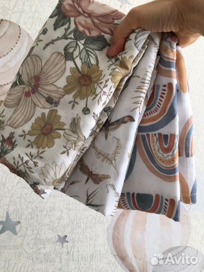 Набор муслиновых пеленок 3 шт