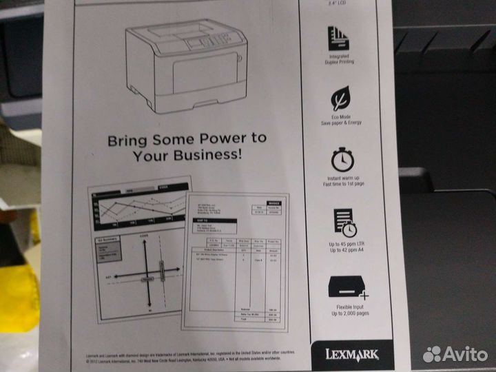 Принтер лазерный lexmark ms510dn