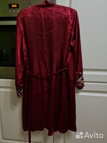 Халат женский шелковый