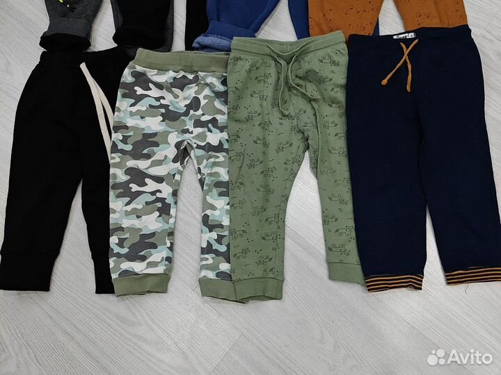 Штанишки детские теплые, с начёсом и тонкие 86-92