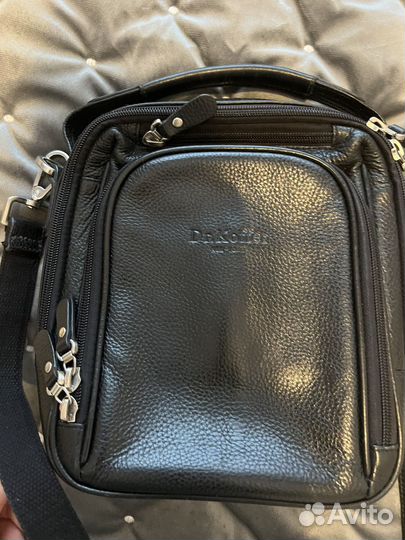 Барсетка натуральная кожа