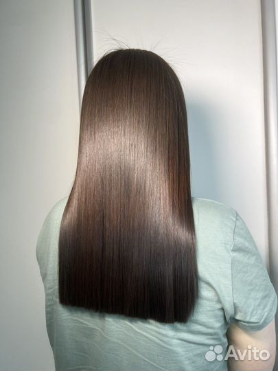 Кератиновое выпрямление волос