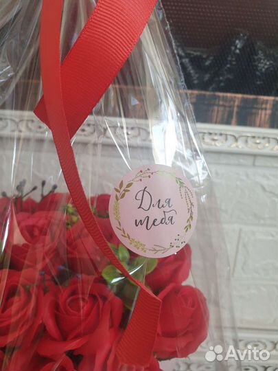 Букет из мыльных роз